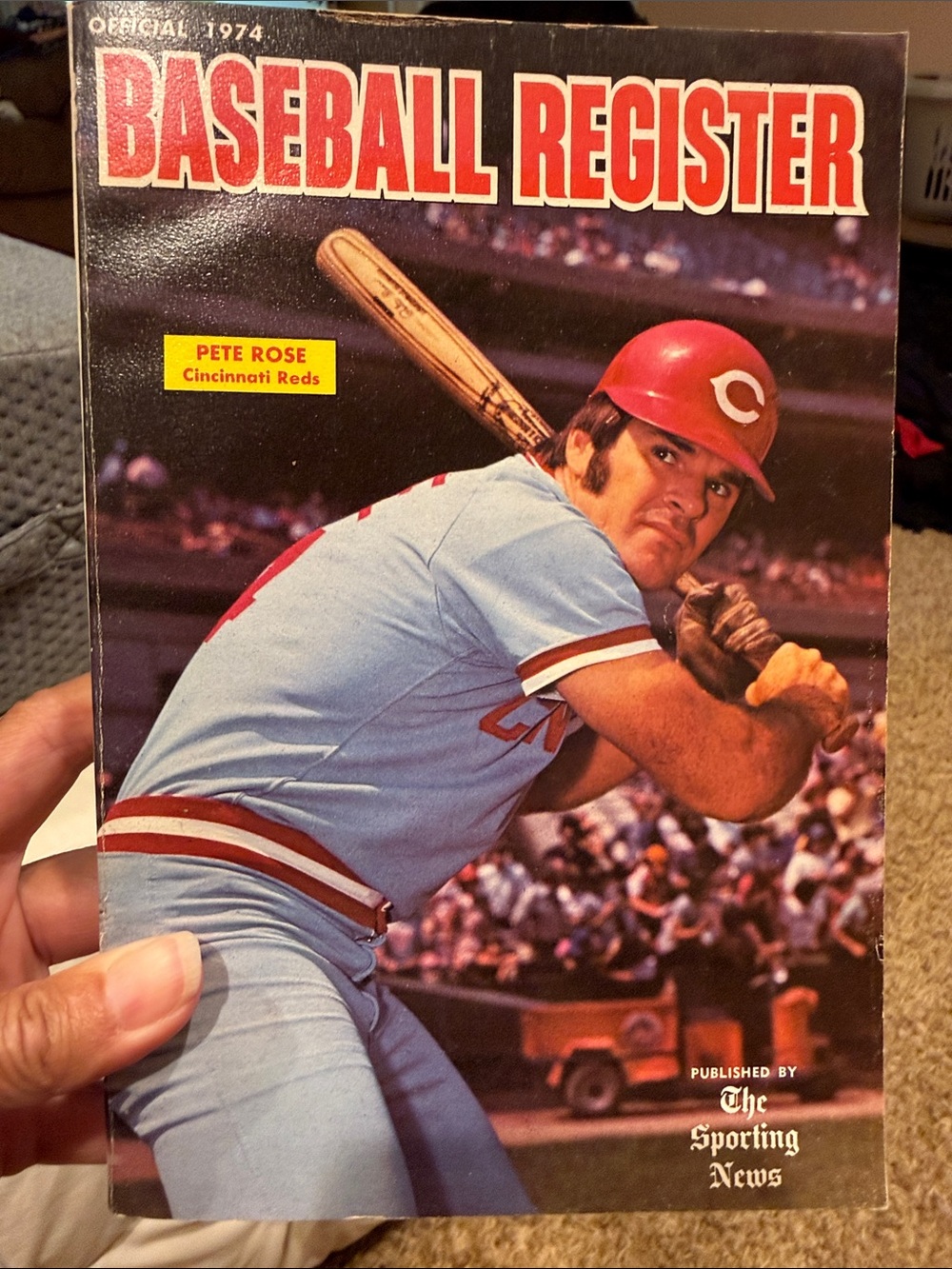 Pete Rose Baseball Register Book - 1974